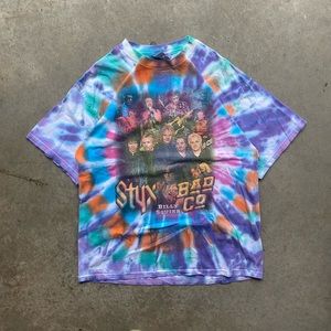 2001 Styx World Tour Tiedye Graphic
